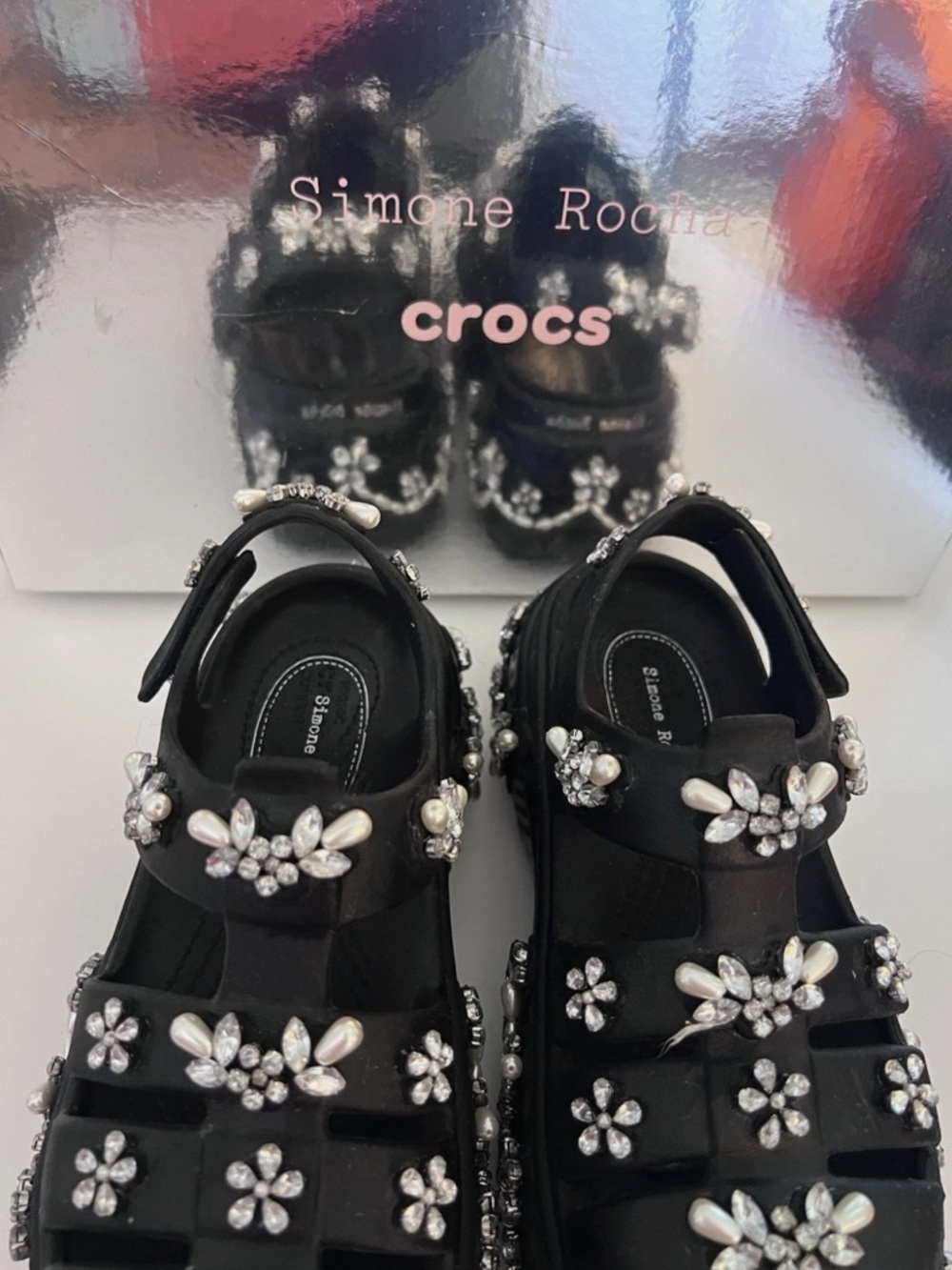 SIMONE ROCHA x CROCS FISHERMAN BLACK SIZE W5
